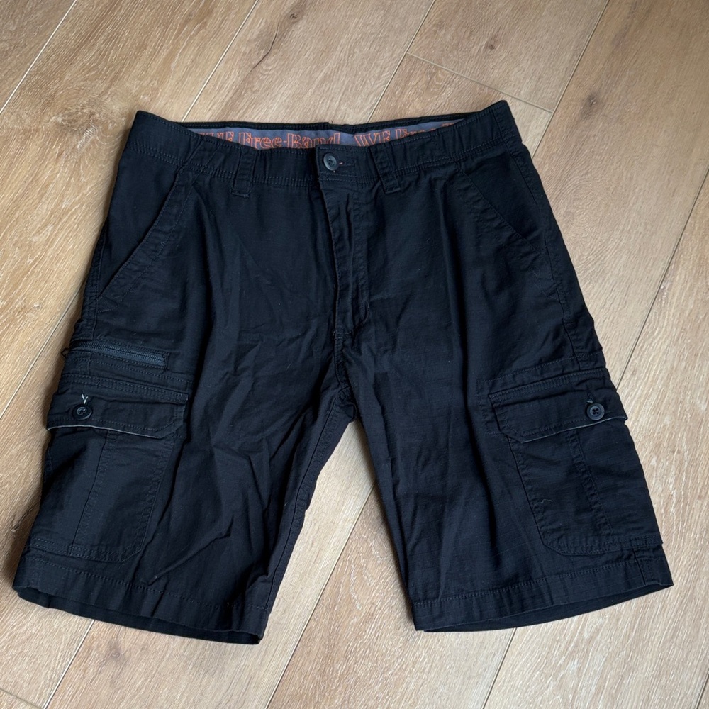 Men's 34 Black Cargo Shorts by Wear First.  Worn once - too big for my son.